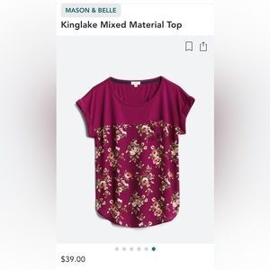 Stitch fix burgundy blouse
